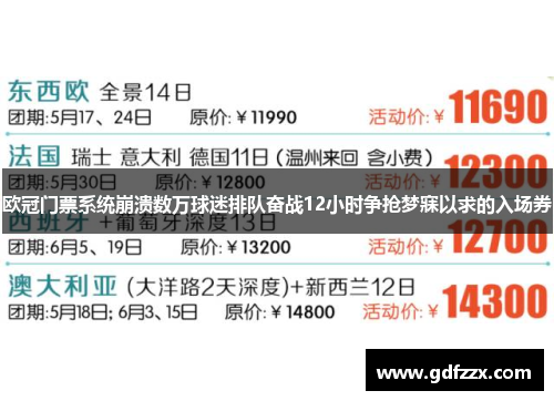 欧冠门票系统崩溃数万球迷排队奋战12小时争抢梦寐以求的入场券